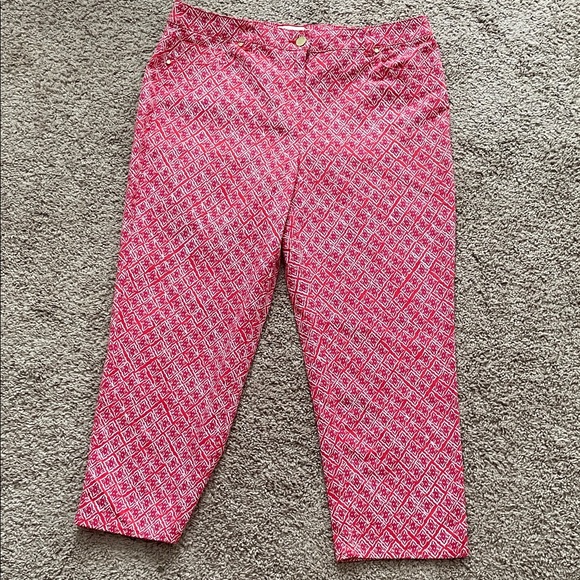 Chico's Pants - Chicos 1.5 Pink and Orange Cropped Pants